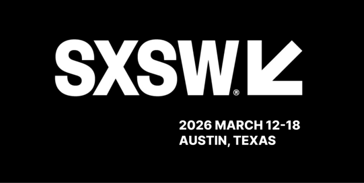 SXSW 2026 logo with event dates March 12–18 in Austin, Texas.